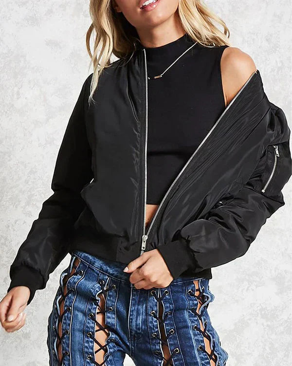 Elarova | Stilvolle Klassische Bomberjacke Mit Taschen - Perfekt Für Jede Gelegenheit