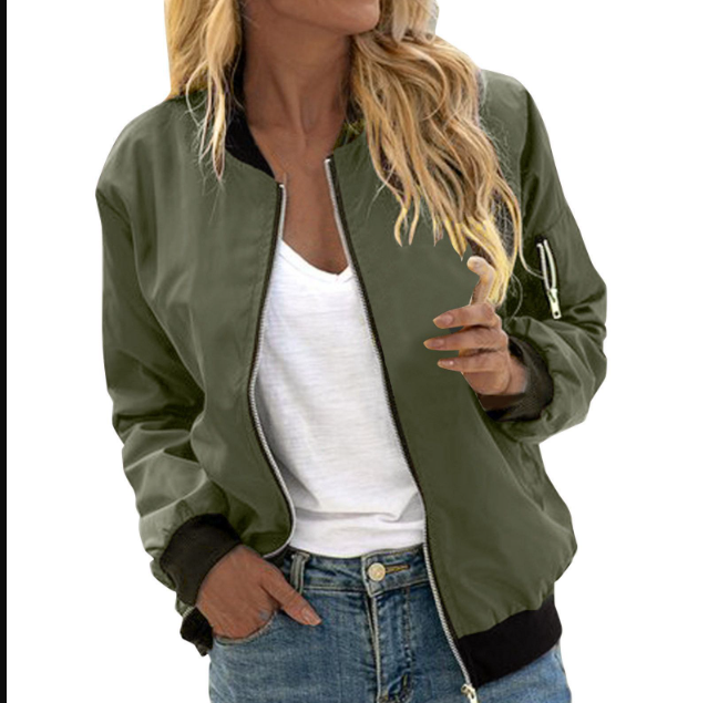 Elarova | Stilvolle Klassische Bomberjacke Mit Taschen