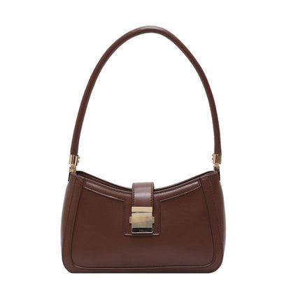 Elarova | Stilvolle Linke Schultertasche | Damen Designer Handtasche mit Reißverschluss