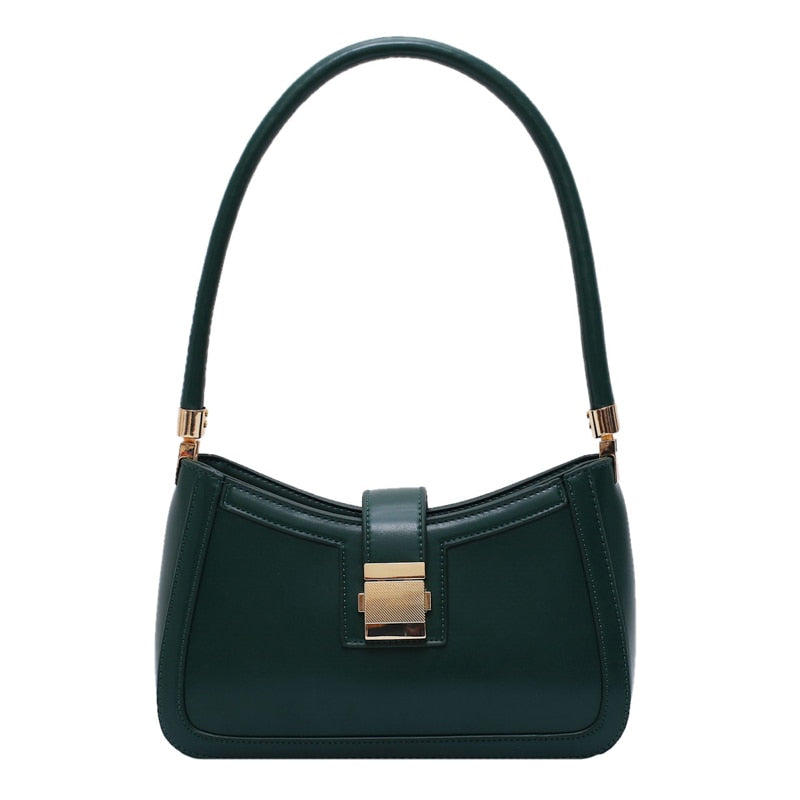 Elarova | Stilvolle Linke Schultertasche | Damen Designer Handtasche mit Reißverschluss