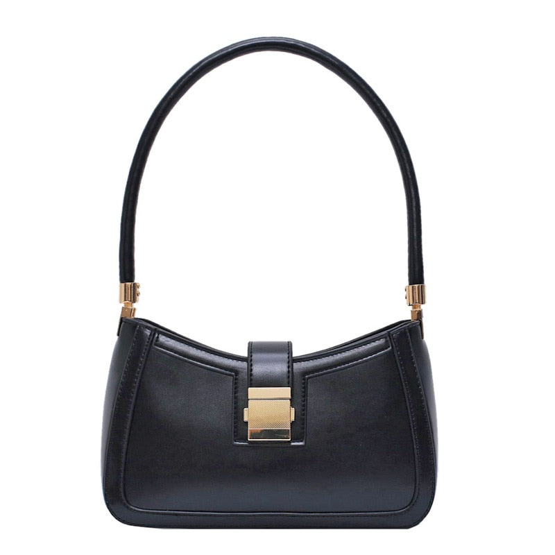 Elarova | Stilvolle Linke Schultertasche | Damen Designer Handtasche mit Reißverschluss