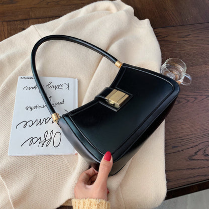Elarova | Stilvolle Linke Schultertasche | Damen Designer Handtasche mit Reißverschluss