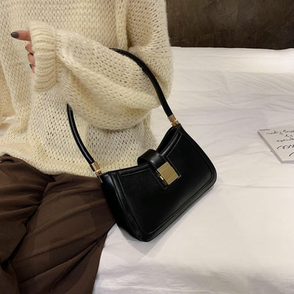 Elarova | Stilvolle Linke Schultertasche | Damen Designer Handtasche mit Reißverschluss