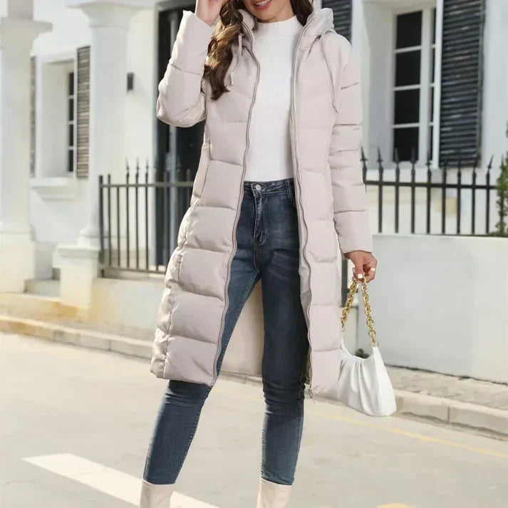 Elarova | Stilvolle Winter Casual Pufferjacke Mit Reißverschluss für Frauen