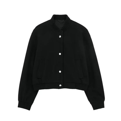 Elarova | Stilvolles Cropped Bomberjacke