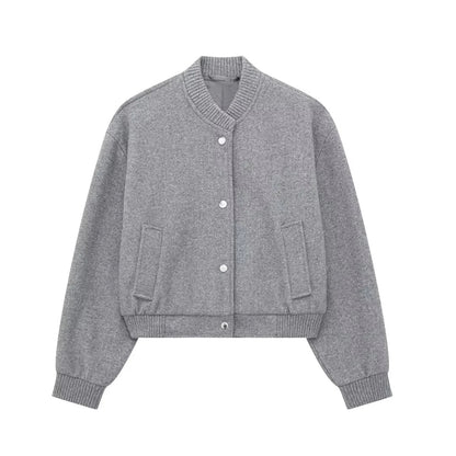 Elarova | Stilvolles Cropped Bomberjacke