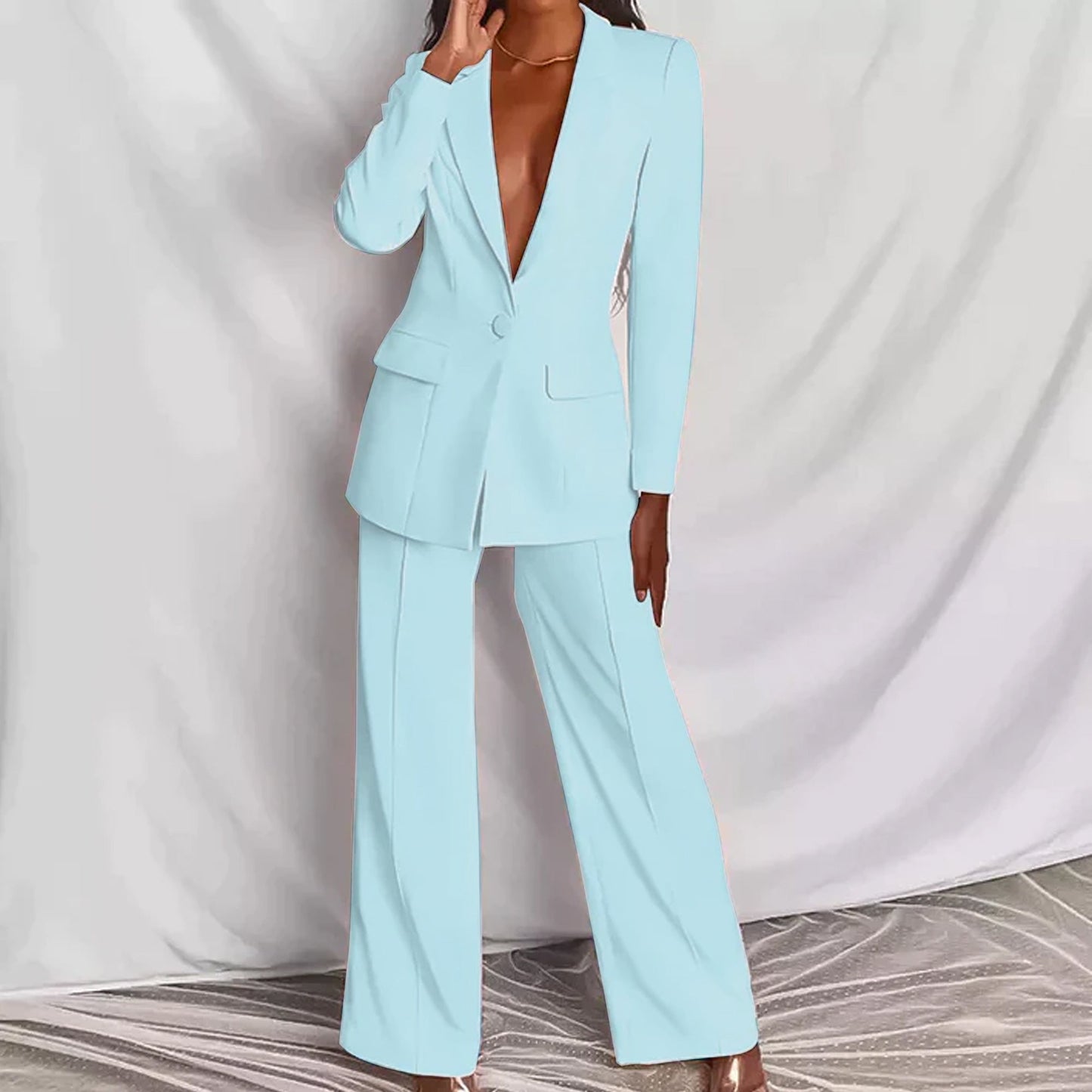 Elarova | Stilvolles Set bestehend aus edlem Blazer und eleganter Hose