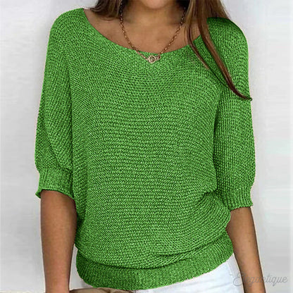 Elarova | Strick Lässig Damenpullover Bequemer Und Stylischer Pullover