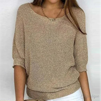 Elarova | Strick Lässig Damenpullover Bequemer Und Stylischer Pullover