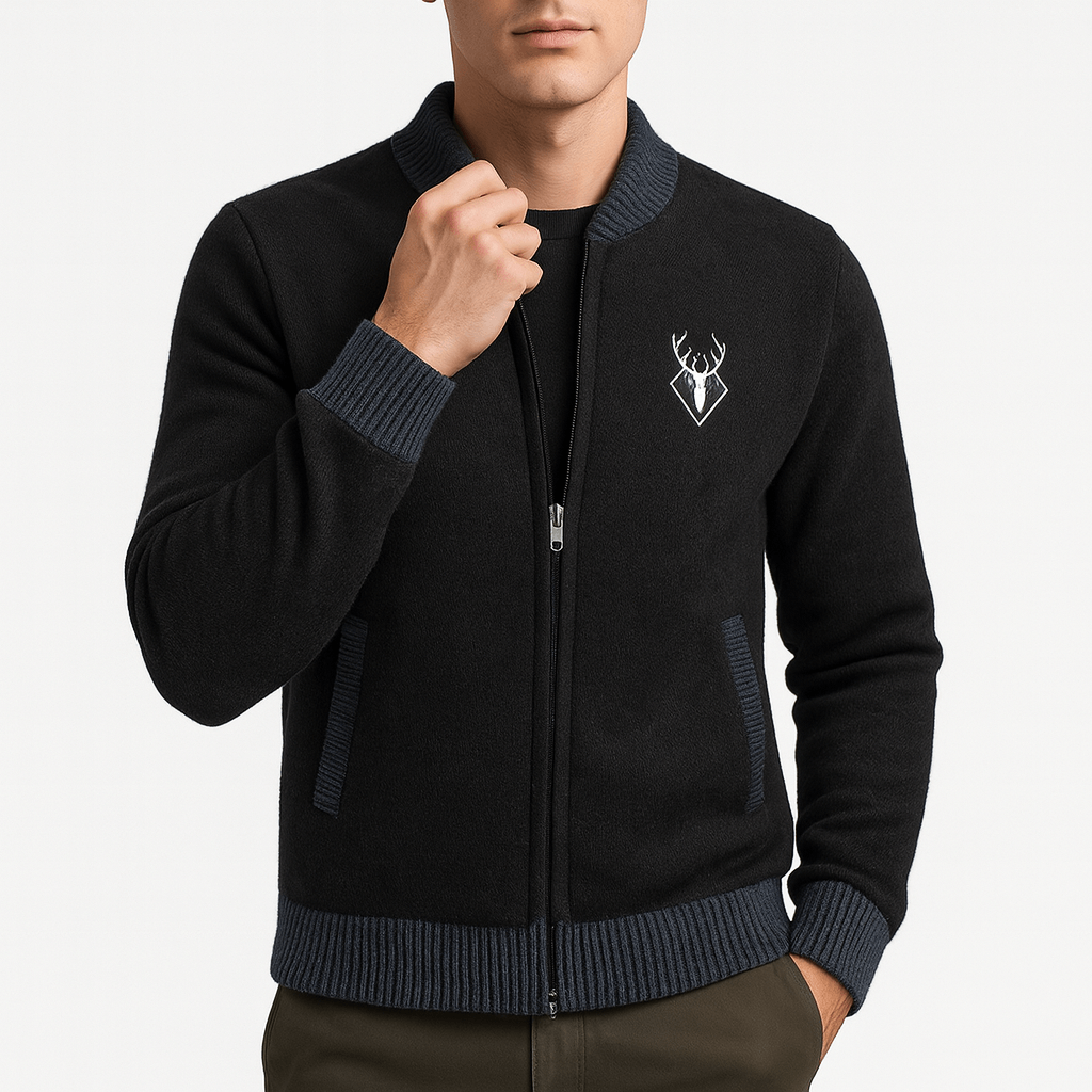 Elarova | Strick-Sweatshirt mit Reißverschluss