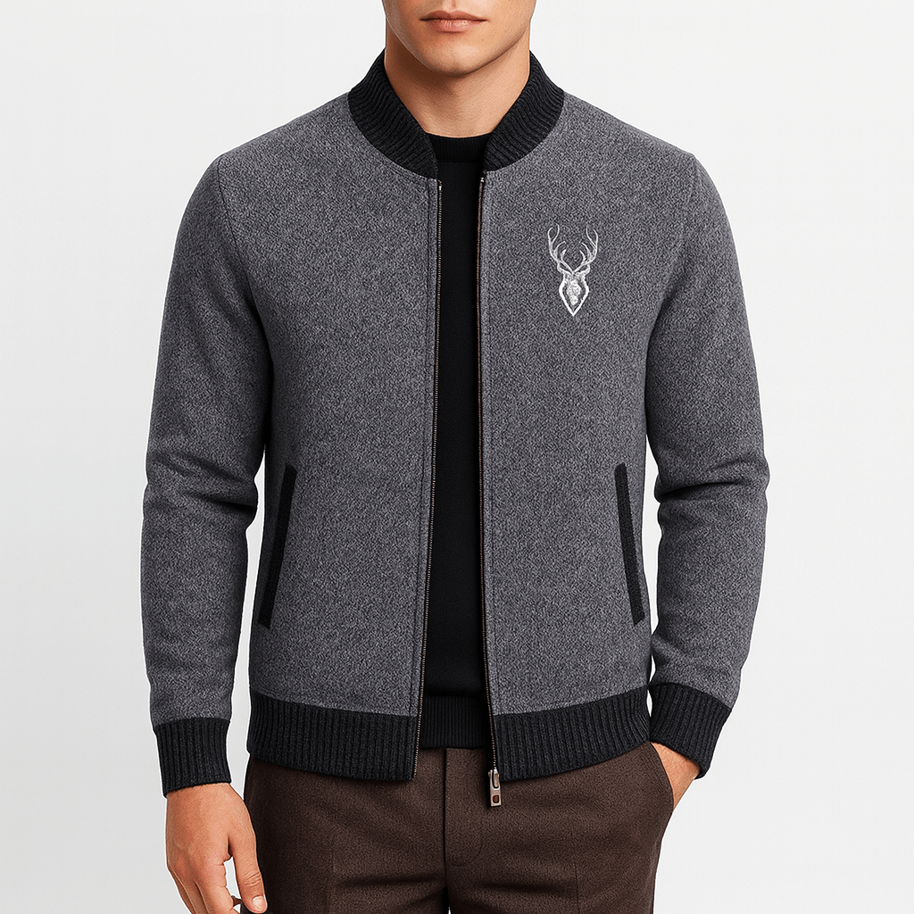 Elarova | Strick-Sweatshirt mit Reißverschluss