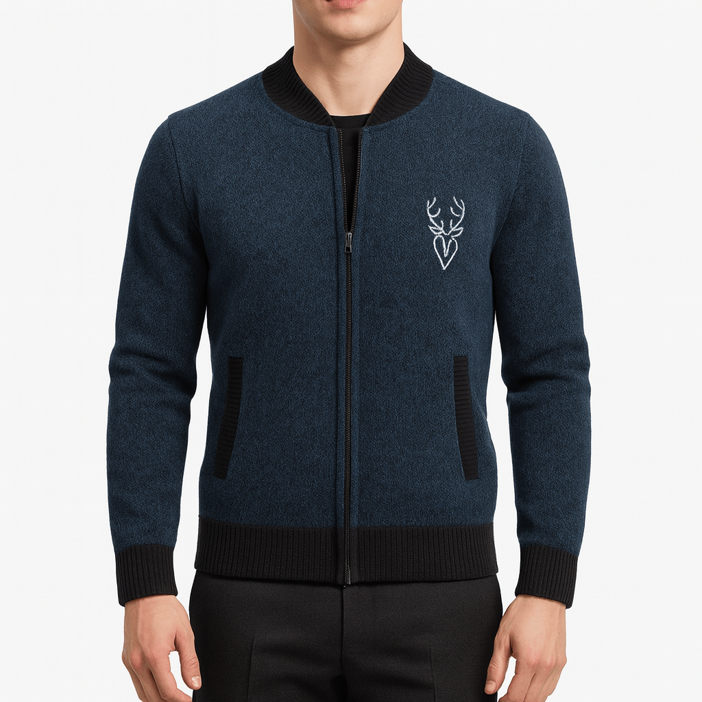 Elarova | Strick-Sweatshirt mit Reißverschluss