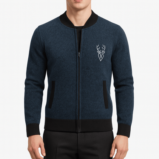 Elarova | Strick-Sweatshirt mit Reißverschluss