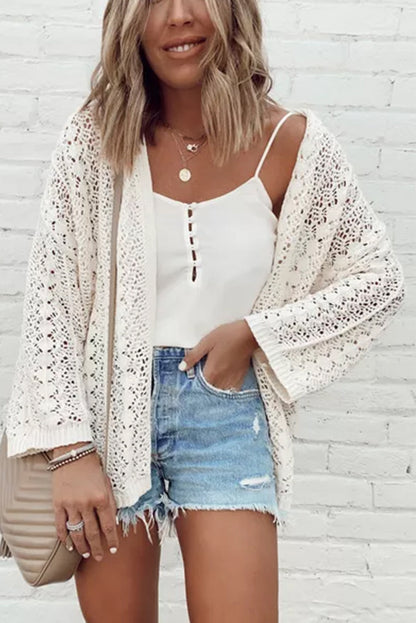 Elarova | StrickCardigan mit überschnittenen Schultern Für Frauen