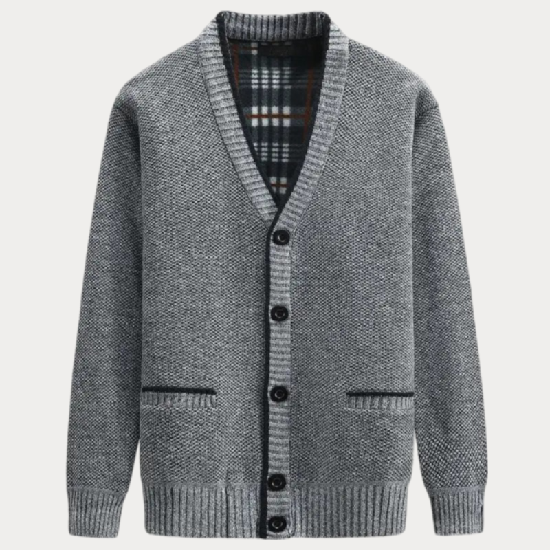 Elarova | Strickcardigan mit V-Ausschnitt für Herren