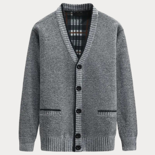 Elarova | Strickcardigan mit V-Ausschnitt für Herren