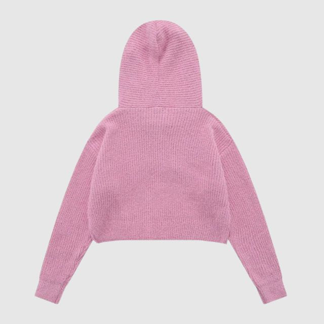 Elarova | Strickhoodie mit Sternenmuster
