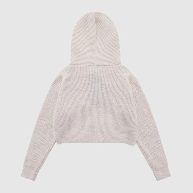Elarova | Strickhoodie mit Sternenmuster