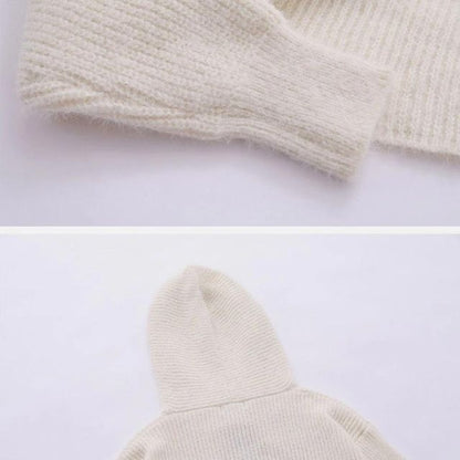 Elarova | Strickhoodie mit Sternenmuster