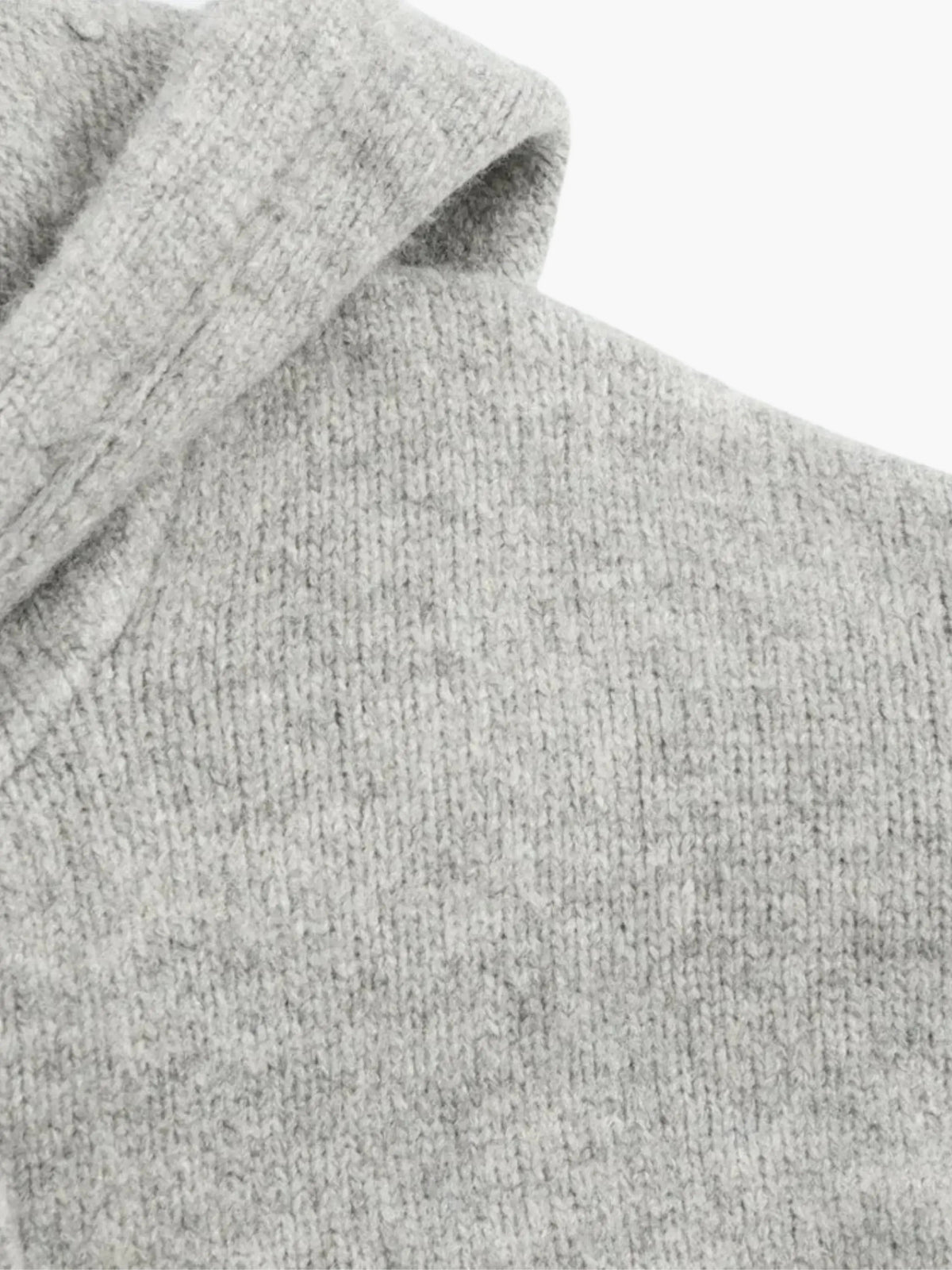 Elarova | Strickjacke Mit Kapuze Und Reißverschluss
