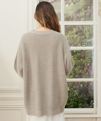 Elarova | Strickjacke Übergröße Knopfleiste Strickjacke Damenbekleidung