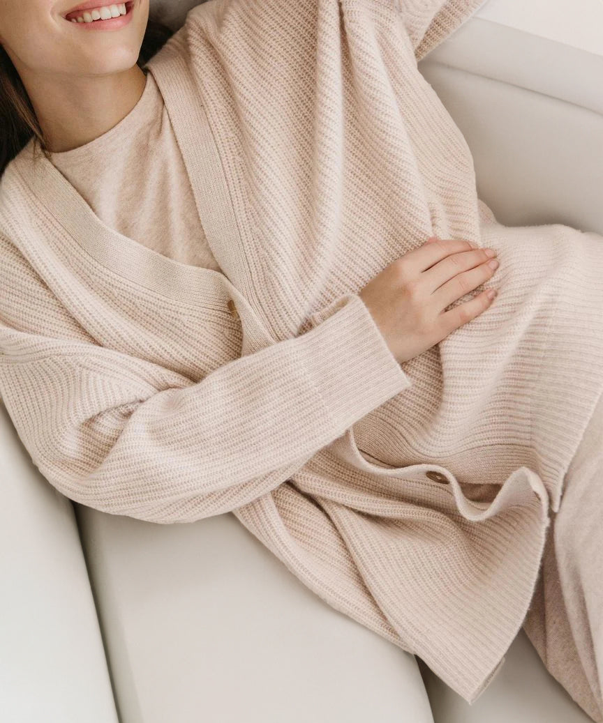 Elarova | Strickjacke Übergröße Knopfleiste Strickjacke Damenbekleidung