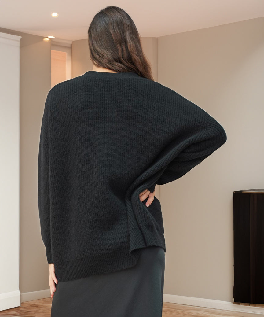 Elarova | Strickjacke Übergröße Knopfleiste Strickjacke Damenbekleidung