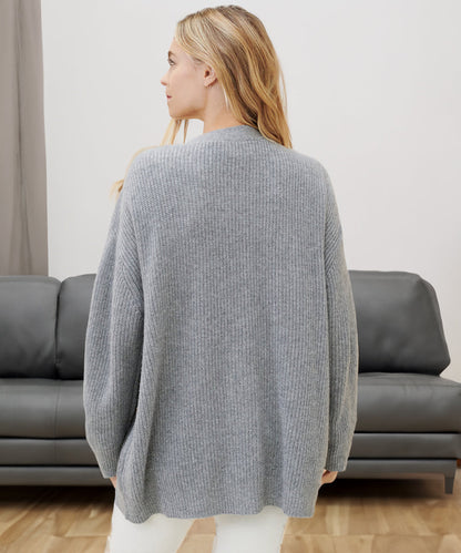 Elarova | Strickjacke Übergröße Knopfleiste Strickjacke Damenbekleidung