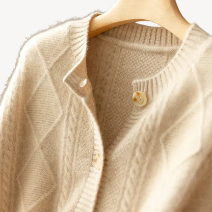 Elarova | Strickjacke mit Knopfleiste für Damen