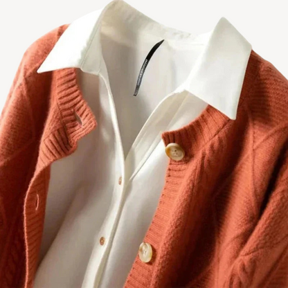 Elarova | Strickjacke mit Knopfleiste für Damen