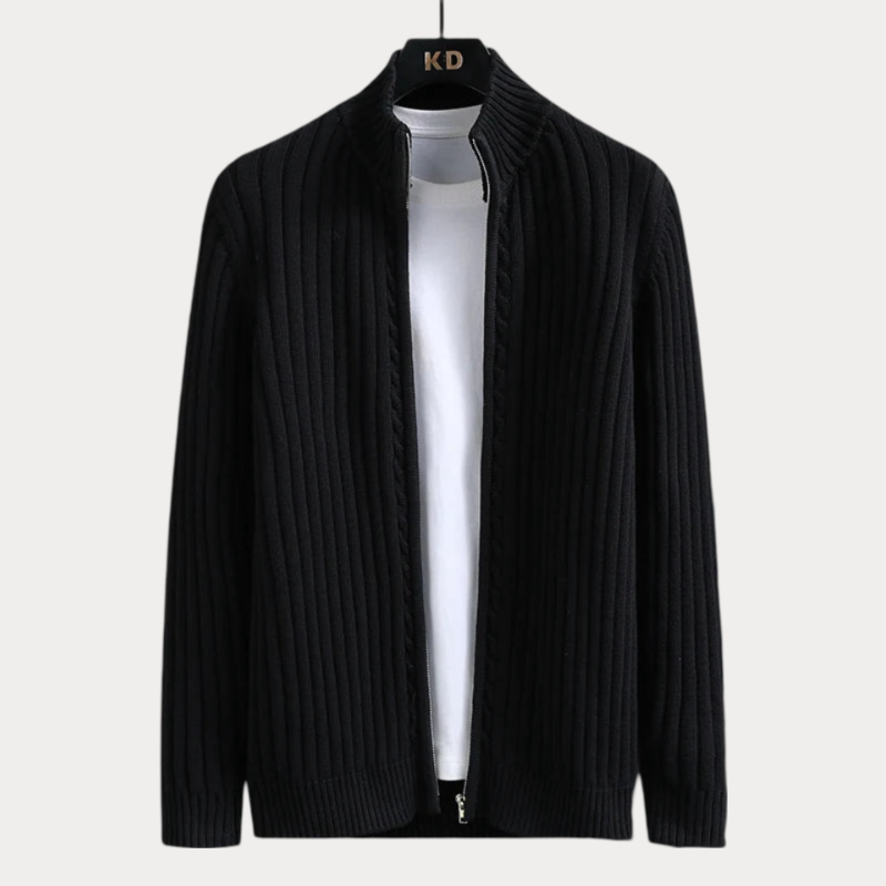 Elarova | Strickjacke mit Reißverschluss für Herren