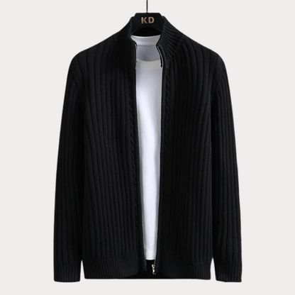 Elarova | Strickjacke mit Reißverschluss für Herren