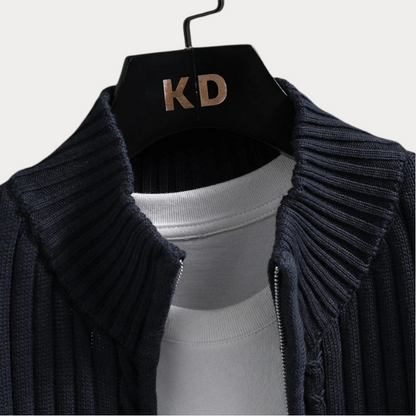 Elarova | Strickjacke mit Reißverschluss für Herren