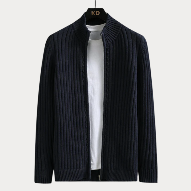 Elarova | Strickjacke mit Reißverschluss für Herren