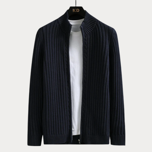 Elarova | Strickjacke mit Reißverschluss für Herren