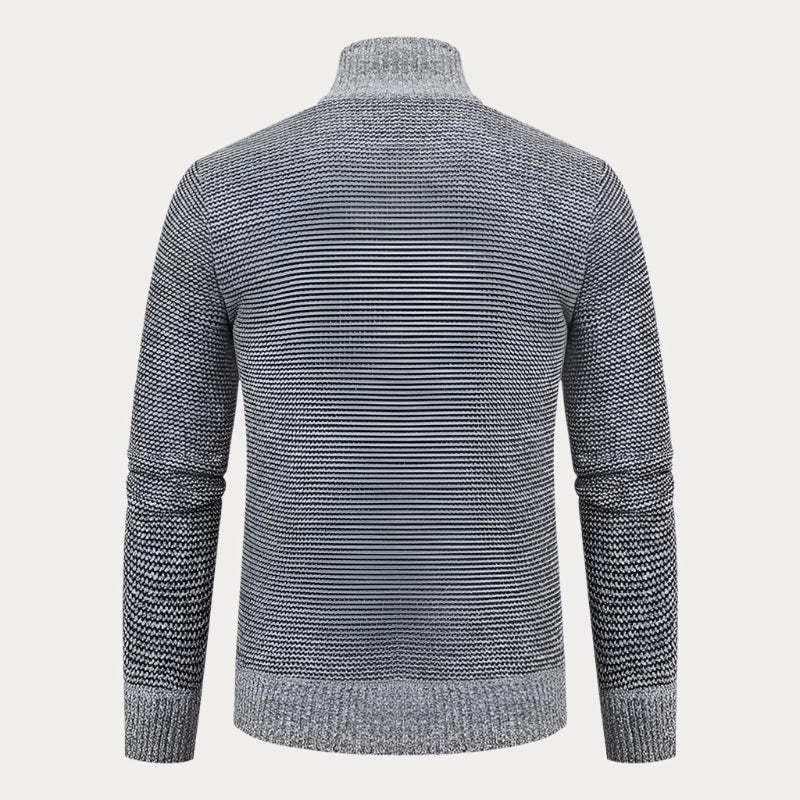 Elarova | Strickjacke mit Stehkragen für Herren