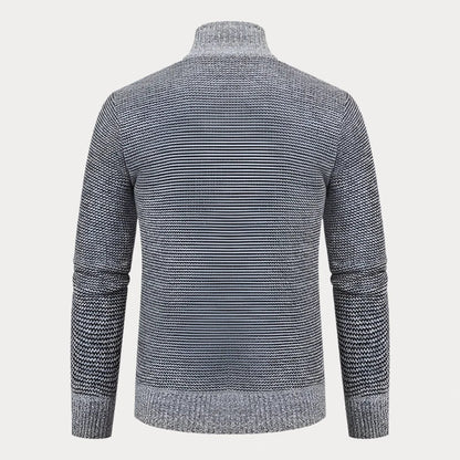 Elarova | Strickjacke mit Stehkragen für Herren