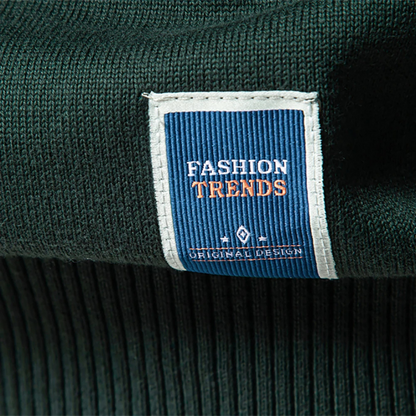 Elarova | Strickpullover – Viertelreißverschluss am Hals und glatte Lagenpassform