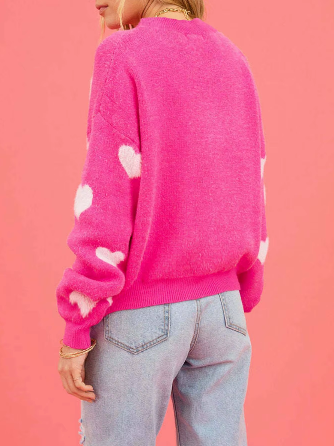 Elarova | Strickpullover mit HerzPrint