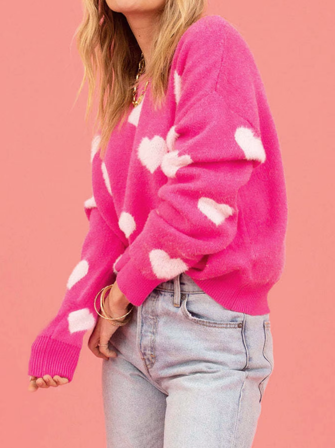 Elarova | Strickpullover mit HerzPrint