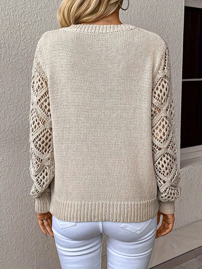 Elarova | Strickpullover mit V-Ausschnitt für Damen