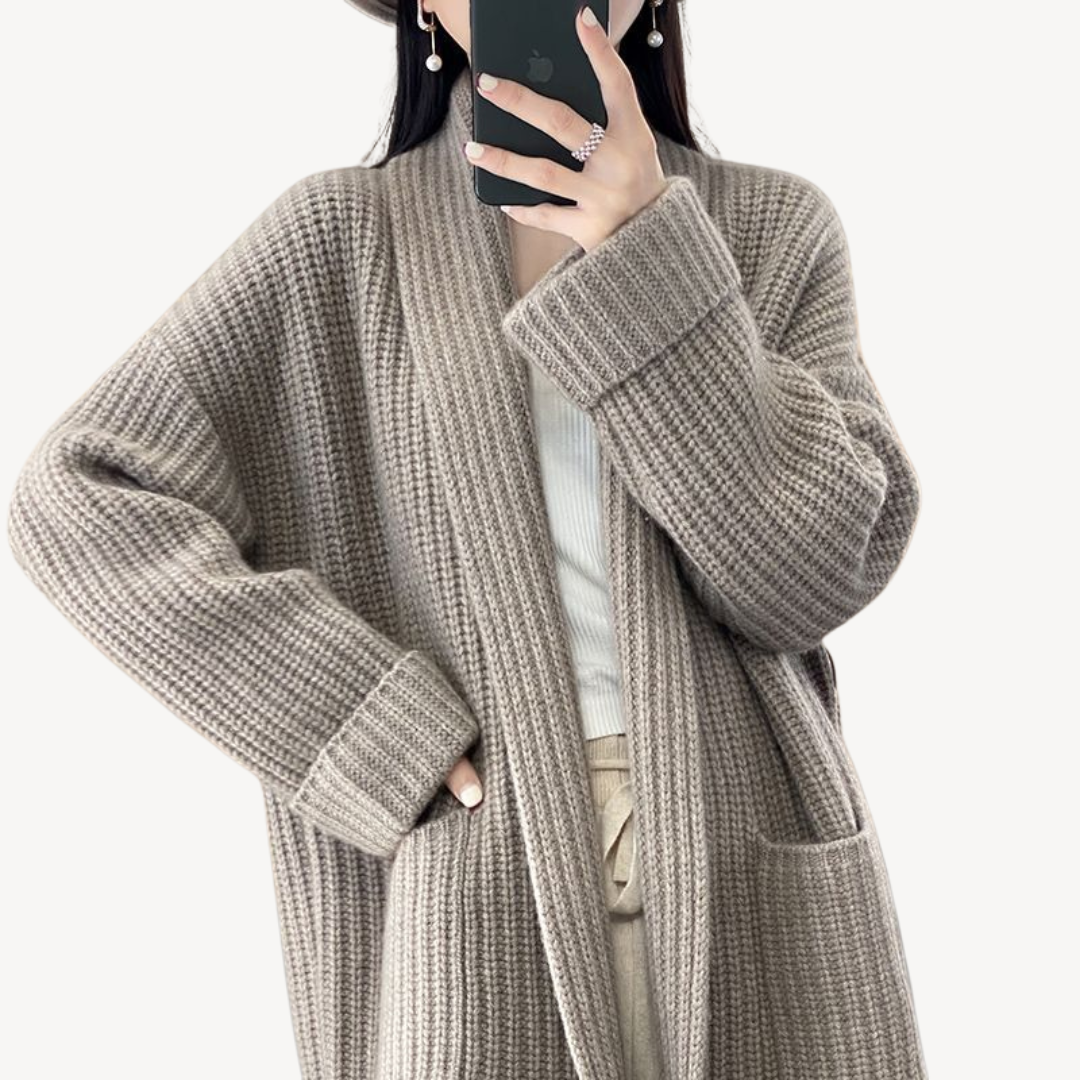Elarova | Strickpulloverjacke mit V-Ausschnitt für Damen