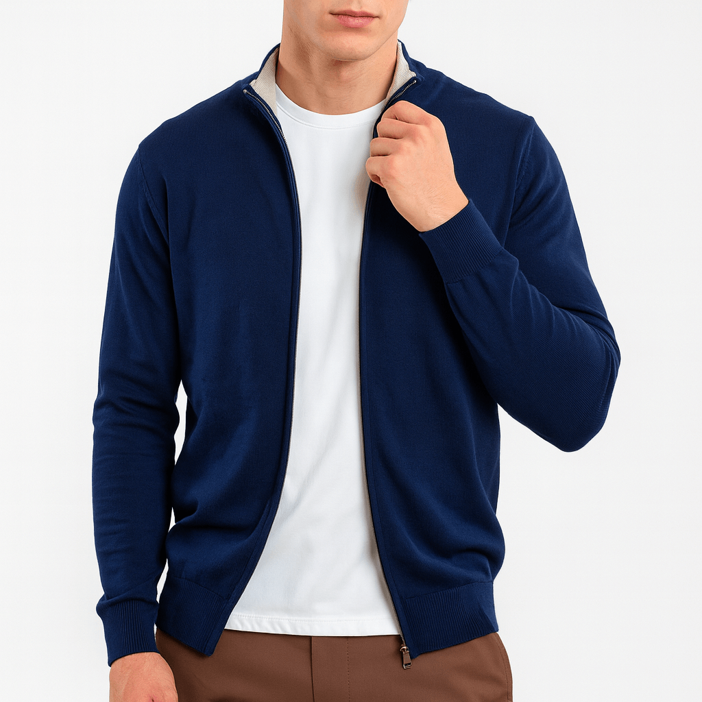 Elarova | Strickweste mit Reißverschluss