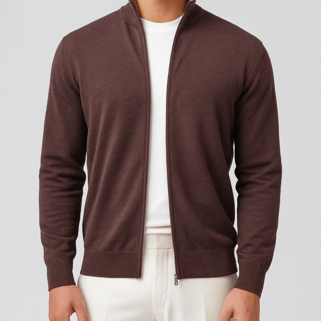 Elarova | Strickweste mit Reißverschluss