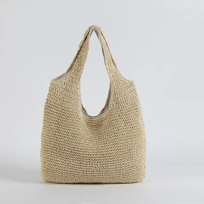 Elarova | Strohtasche Geflochtene Tasche Leicht & Strapazierfähig Lässige Sommertasche
