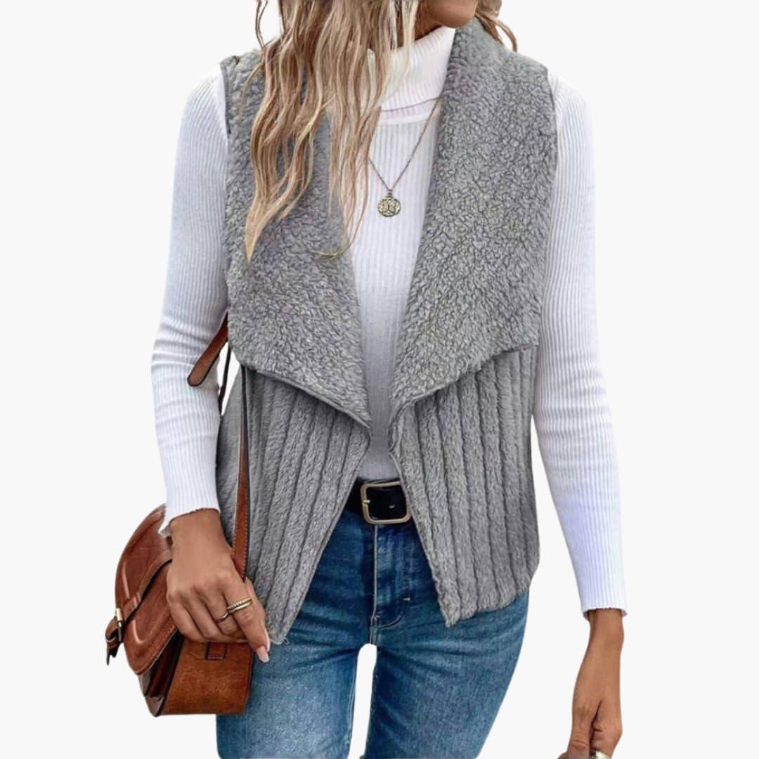 Elarova | Strukturierte Weste für Damen