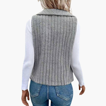 Elarova | Strukturierte Weste für Damen