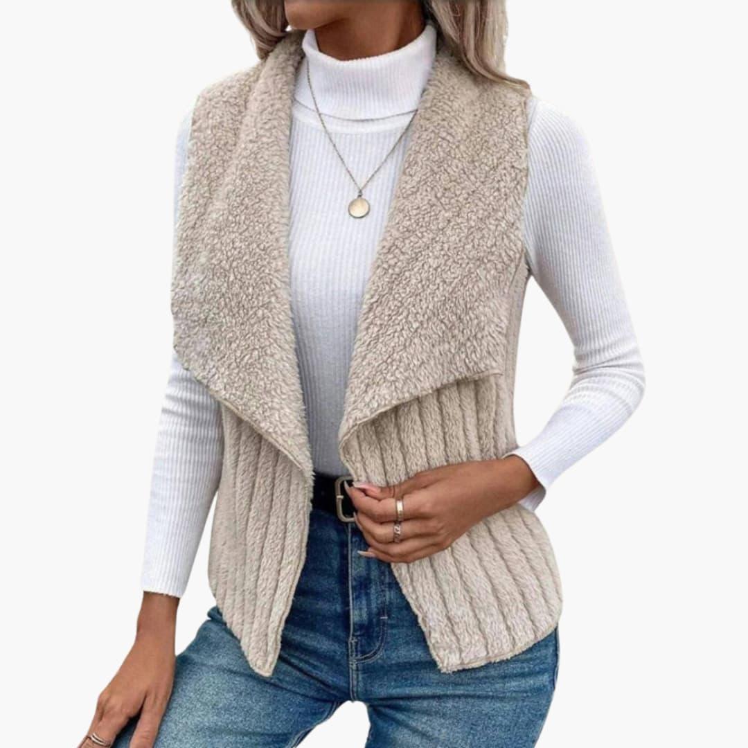 Elarova | Strukturierte Weste für Damen