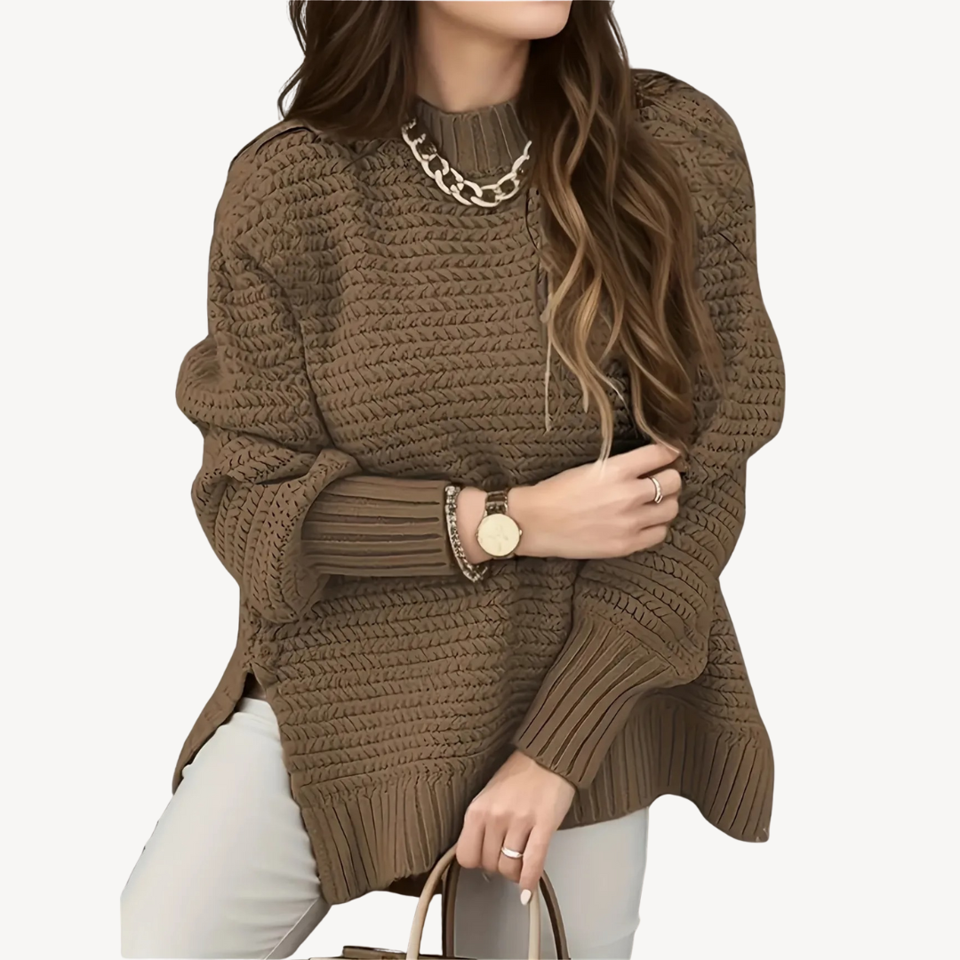 Elarova | Strukturierter Strickpullover für Damen