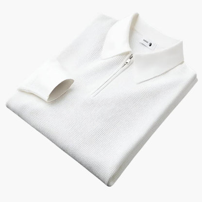 Elarova | Strukturiertes Strick Polohemd für Herren